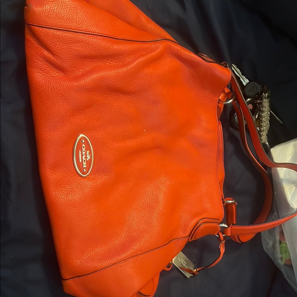 Coach Red Leather Women's Bag